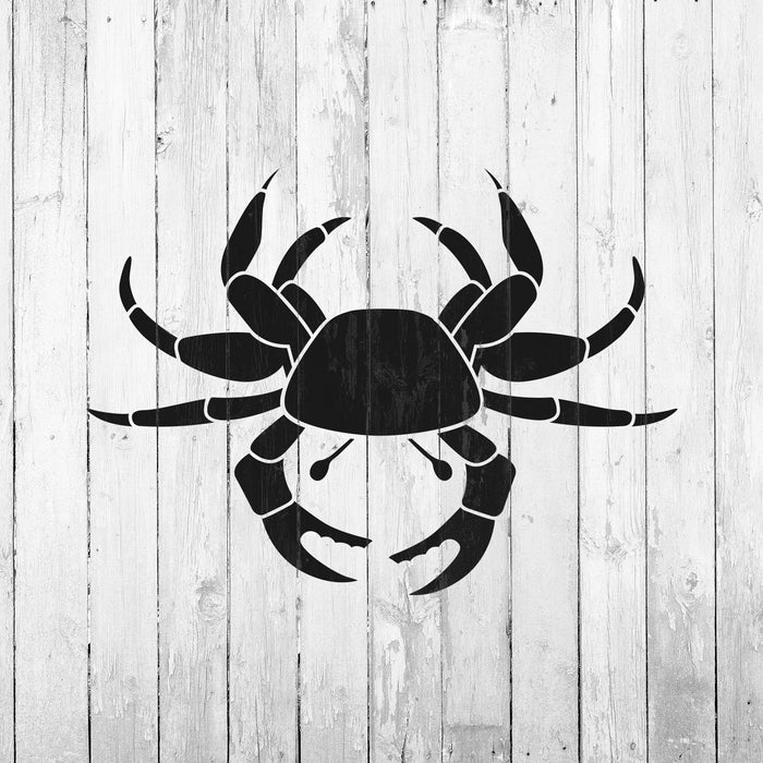 Crab Stencil Template For Nautical Themed Projects
