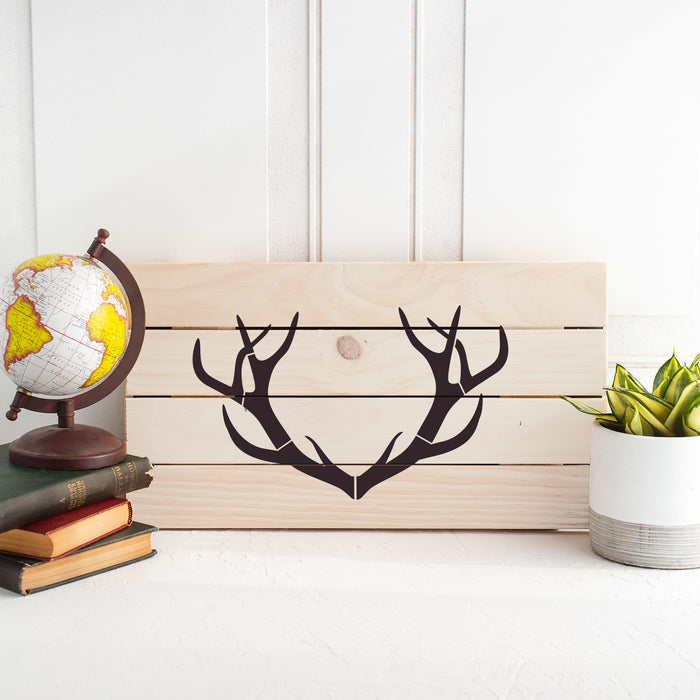 Deer Antlers Stencil Laser-Cut on Durable Mylar