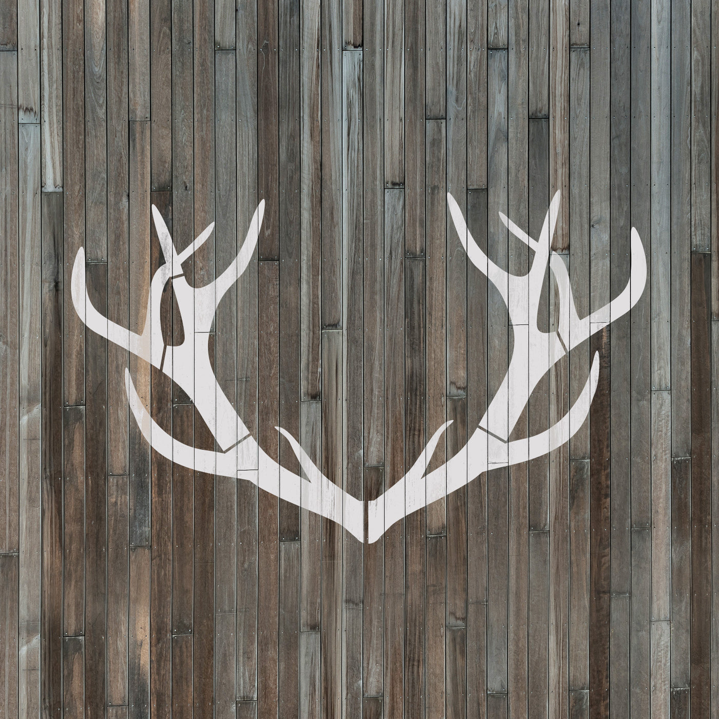Deer Antlers Stencil Laser-Cut on Durable Mylar