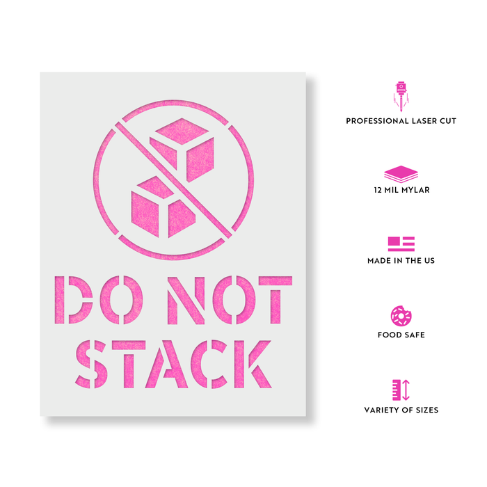 Do Not Stack Stencil