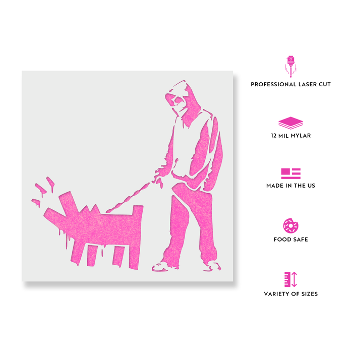 Dog Bark Banksy Stencil
