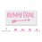 Easter Bunny Trail Arrow Stencil