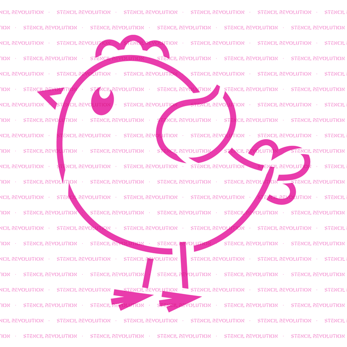 Easter Chick Cookie Stencil