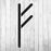 Elder Futhark Fehu Rune Stencil