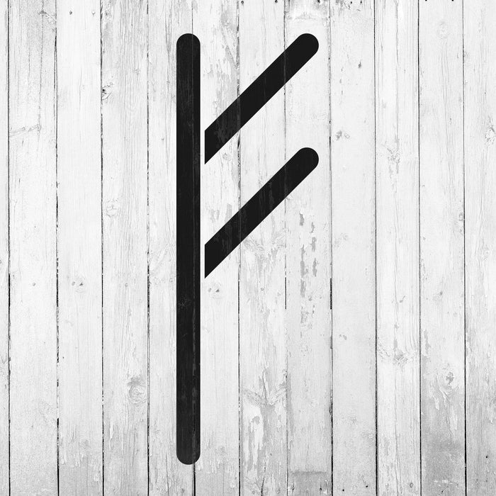 Fehu Rune Pic Elder Futhark Fehu Rune Stencil