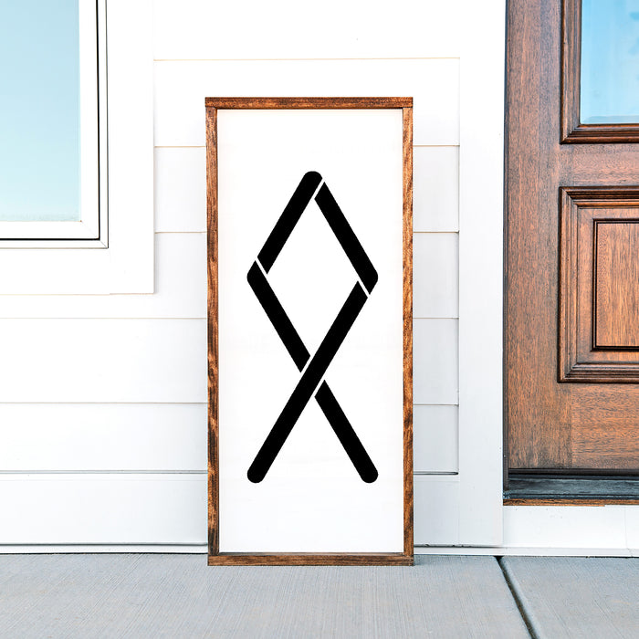 Elder Futhark Othala Rune Stencil