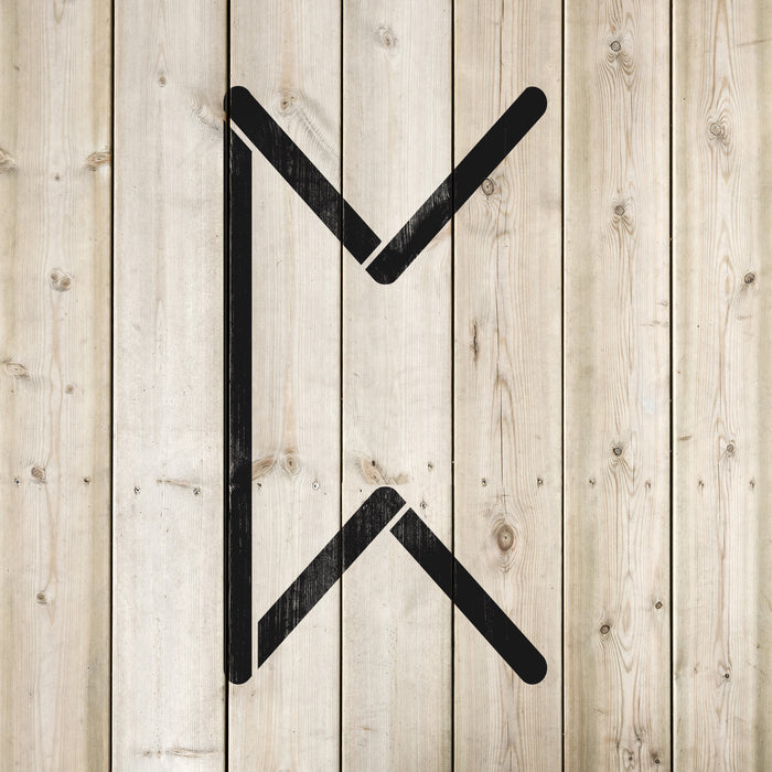 Elder Futhark Perthro Rune Stencil