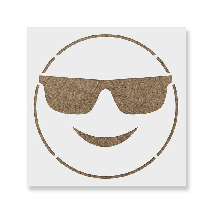 Emoji Sunglasses Smile Stencils - Stencil Revolution emoji-sunglasses-smile-stencils-stencil-revolution
