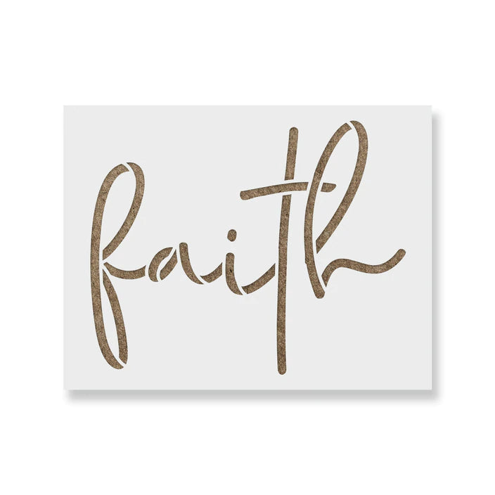 Faith Word Stencil