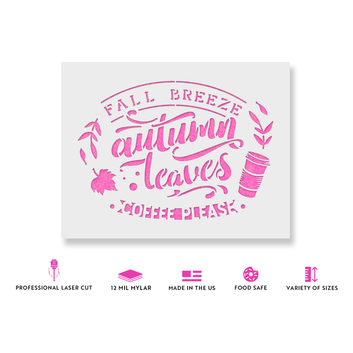 Fall Breeze Stencil