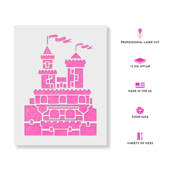 Fancy Castle Stencil