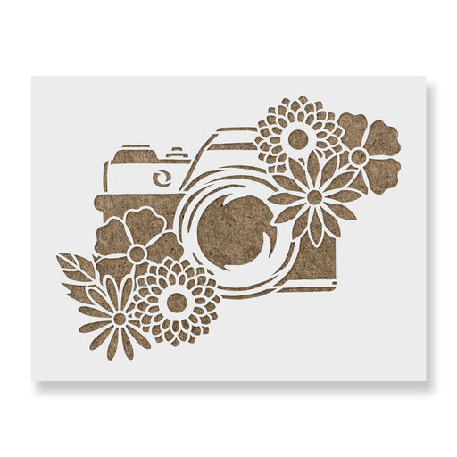 Floral Camera Stencil