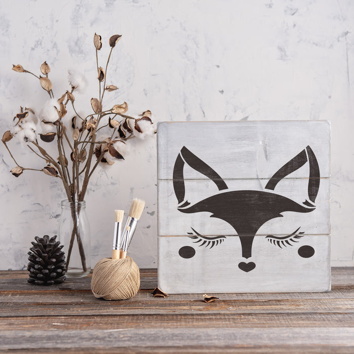 Fox Face Stencil