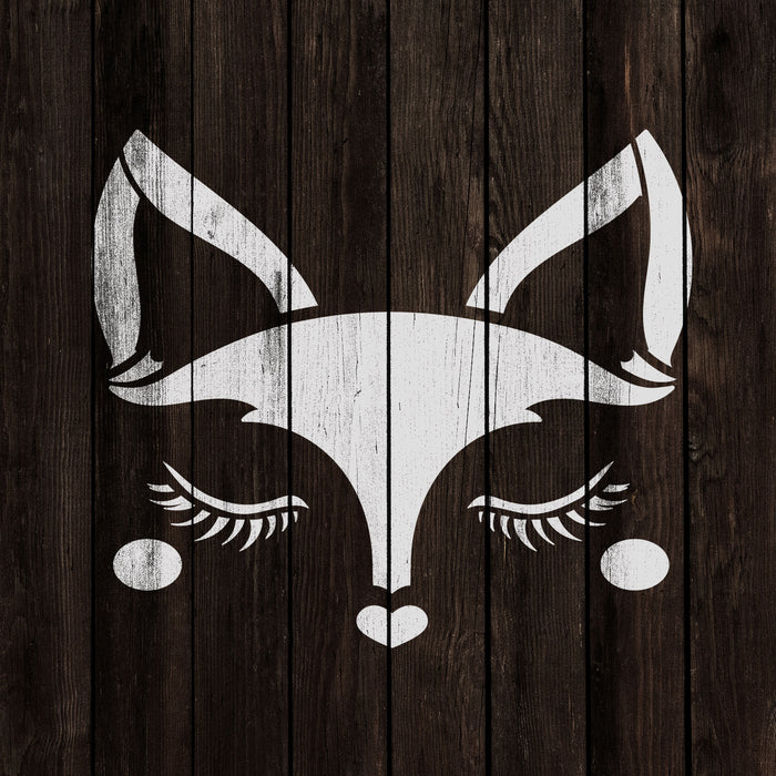 Fox Face Stencil