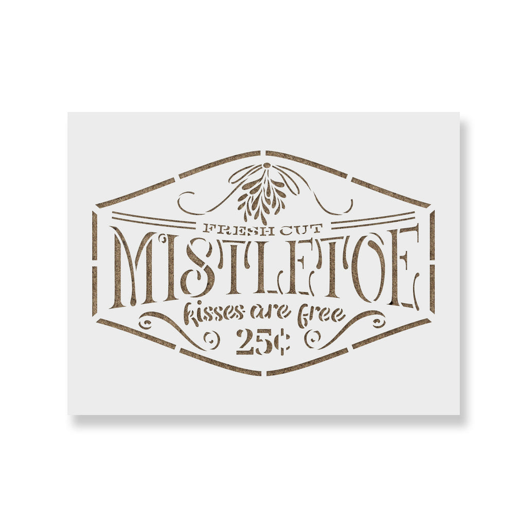 Fresh Cut Mistletoe Stencils - Stencil Revolution