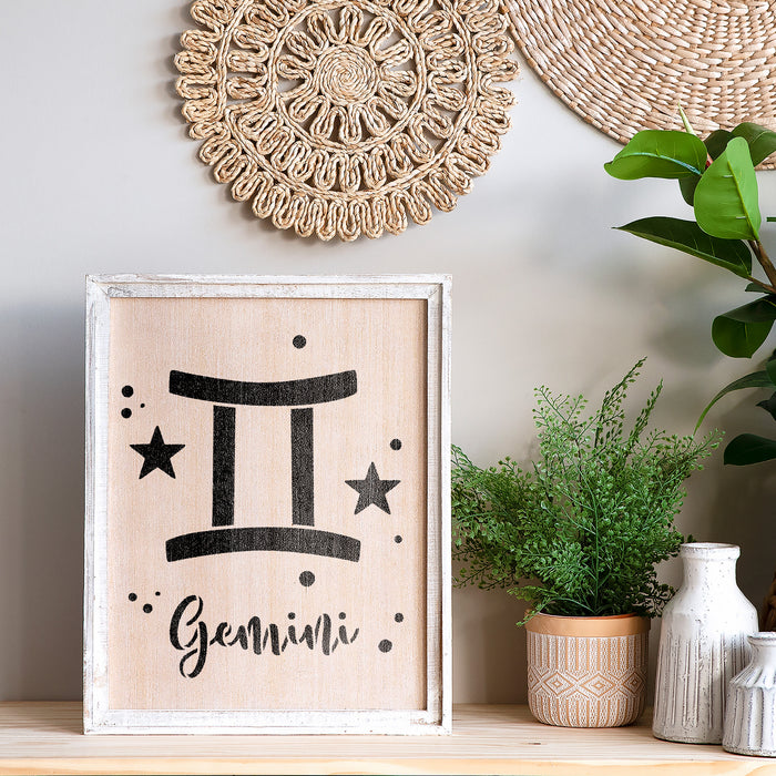 Gemini Zodiac Symbol Stencil