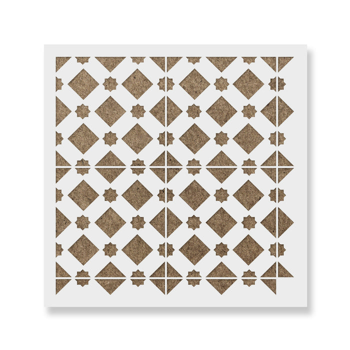 Glabra Tile Stencil