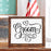 Groom Wedding Label Stencil