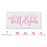 Hallelujah Script Stencil