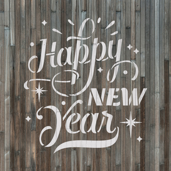 Happy New Year Stencils Stencil Revolution