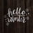 Hello Winter Snowflakes Stencil