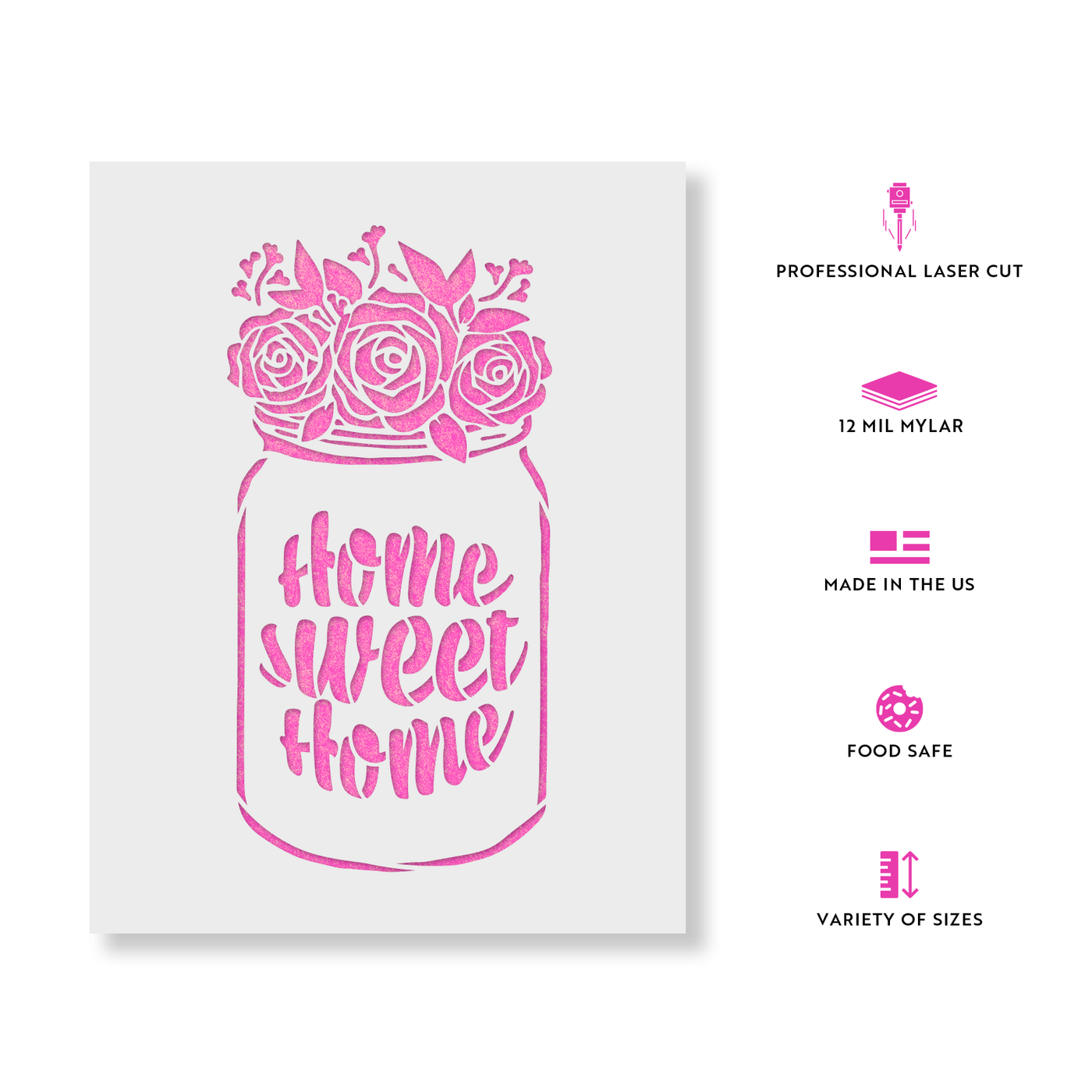 Home Sweet Home Mason Jar Stencils Stencil Revolution