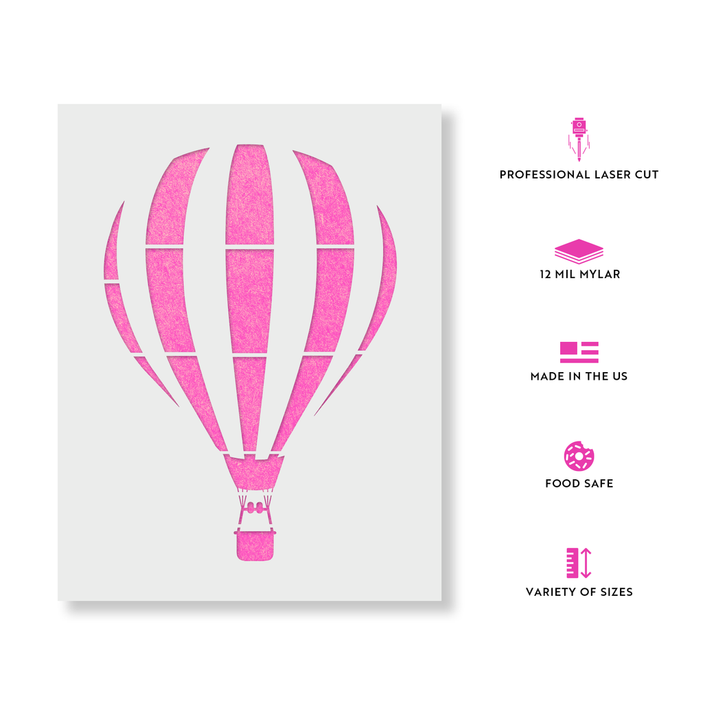 Hot Air Balloon Stencil, DIY your own Hot Air Balloon