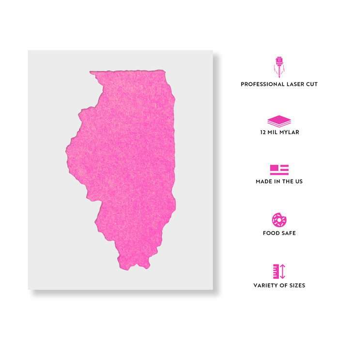 Illinois State Stencil