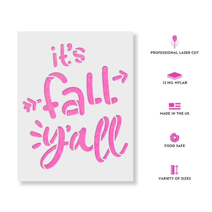 Its Fall Yall Stencil