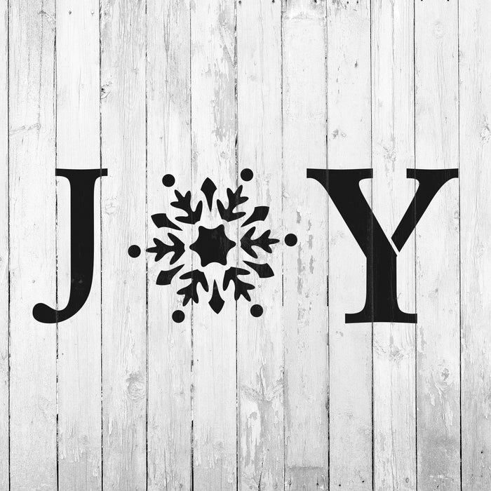 Joy Snowflake Stencil Template - Stencil for Wood Signs and DIY Projects joy-snowflake-stencil-template-stencil-for-wood-signs-and-diy-projects