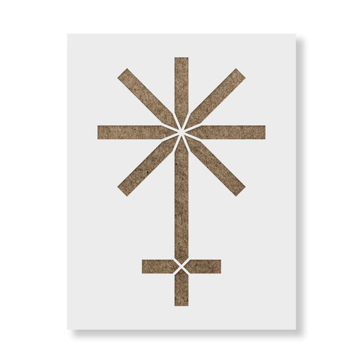 Juno Astrology Symbol Stencil