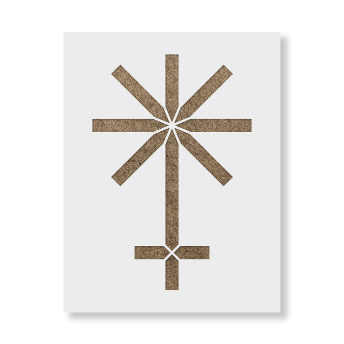 Juno Astrology Symbol Stencil