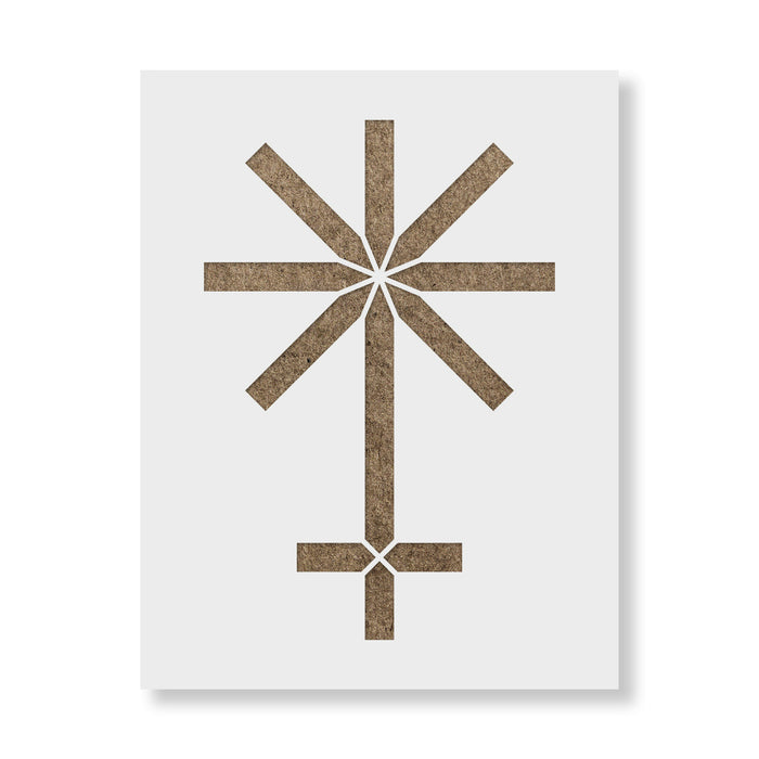 Juno Astrology Symbol Stencil