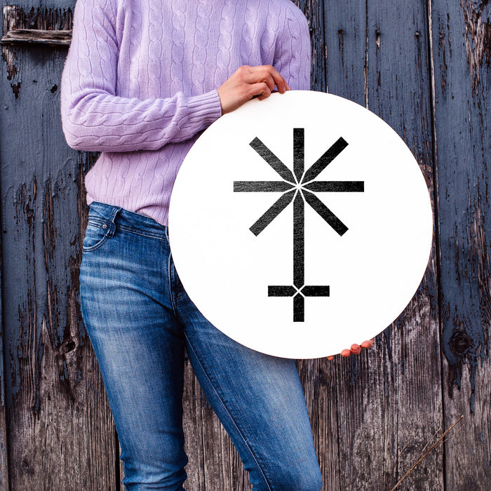 Juno Astrology Symbol Stencil