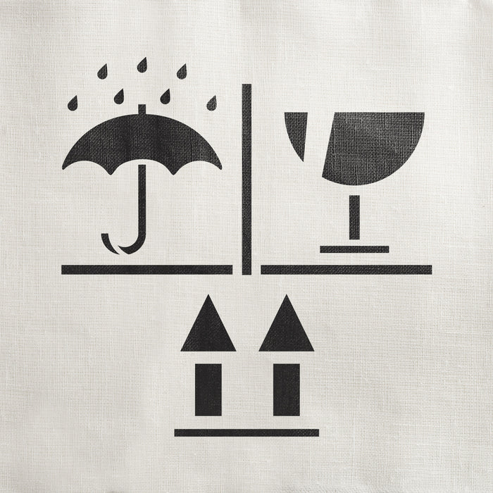 Keep Dry Fragile Up Stencil