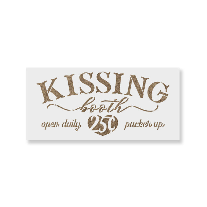 kissing-booth-sign-stencils-stencil-revolution for Free Printable Kissing Booth Sign Kissing Booth Sign Stencils - Stencil Revolution for Free Printable Kissing Booth Sign