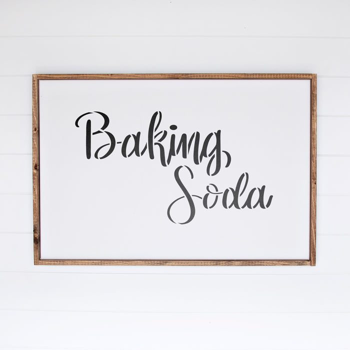 Kitchen Label Baking Soda Stencil