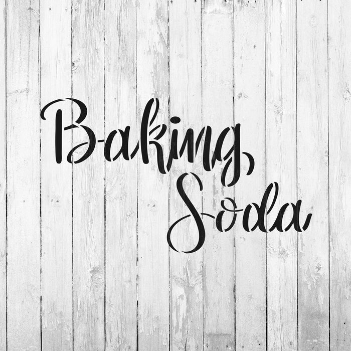 Kitchen Label Baking Soda Stencil