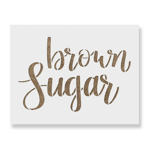 Kitchen Label Brown Sugar Stencil