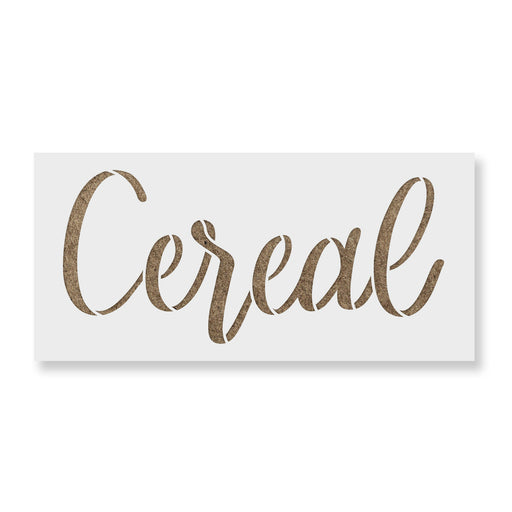 Kitchen Label Cereal Stencil