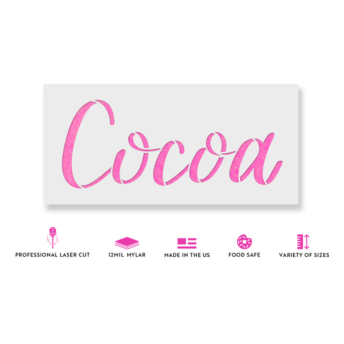 Kitchen Label Cocoa Stencil