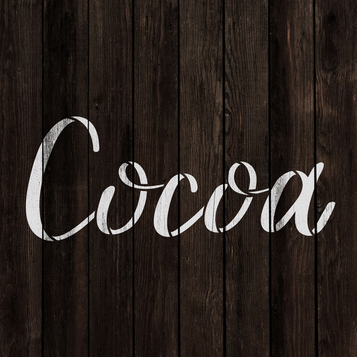 Kitchen Label Cocoa Stencil