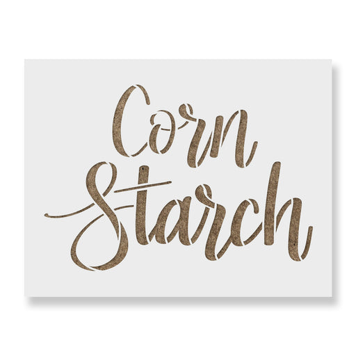 Kitchen Label Corn Starch Stencil