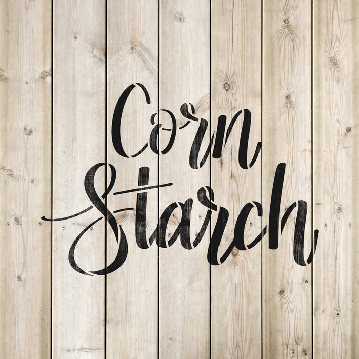 Kitchen Label Corn Starch Stencil