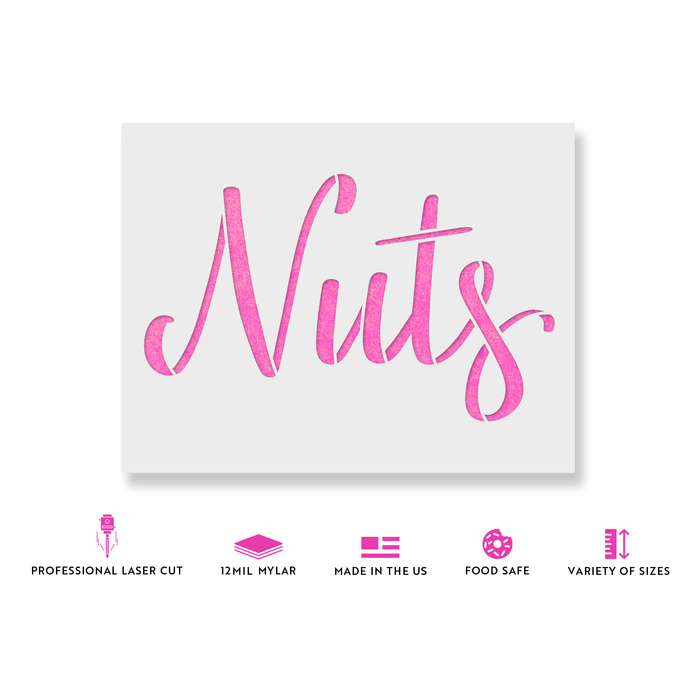 Kitchen Label Nuts Stencil