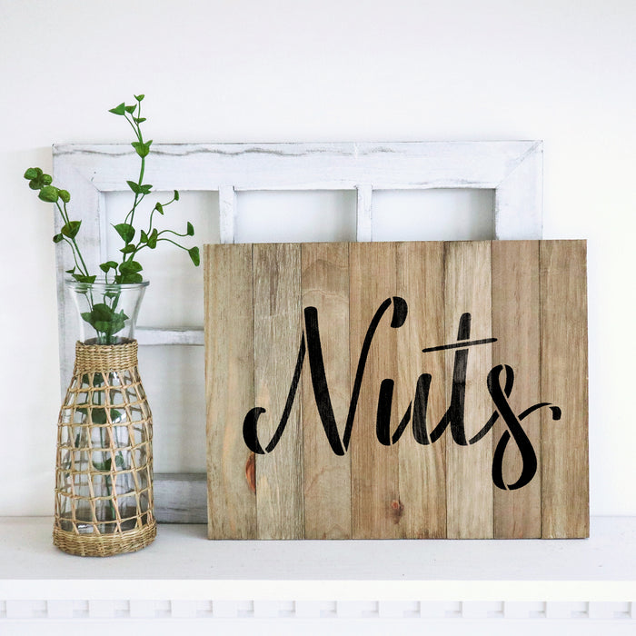 Kitchen Label Nuts Stencil