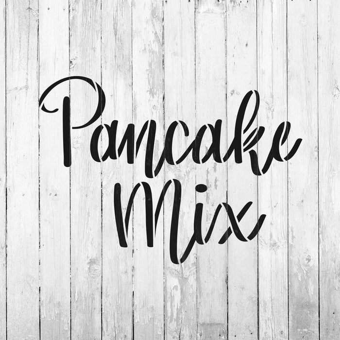 Kitchen Label Pancake Mix Stencil
