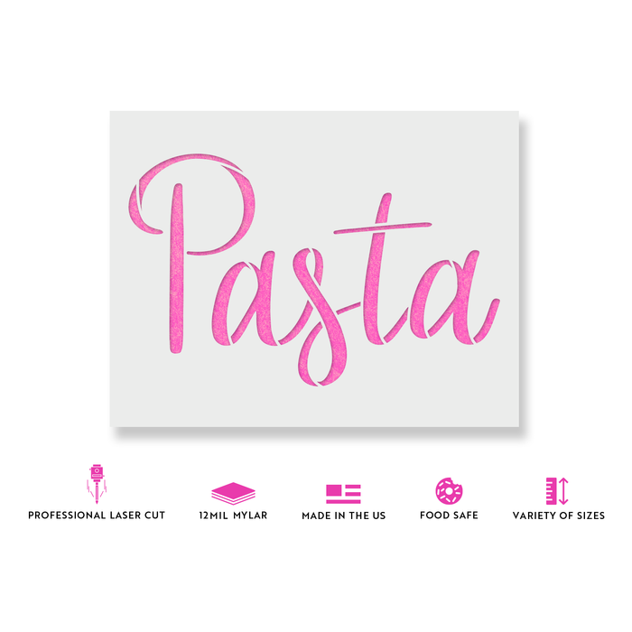 Kitchen Label Pasta Stencil