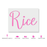 Kitchen Label Rice Stencil