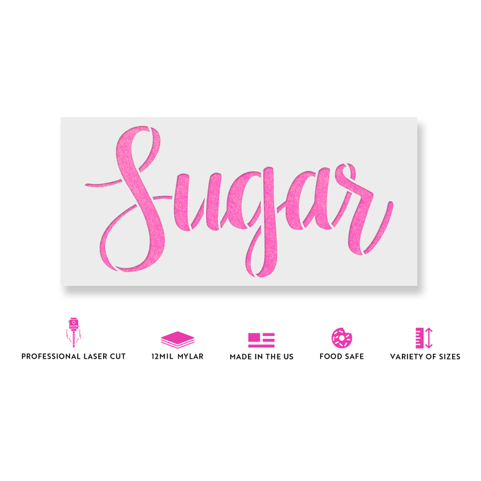 Kitchen Label Sugar Stencil